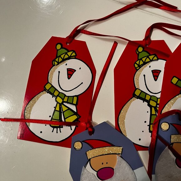 Christmas and Snowman Gift Tags Set of 5 – Free with Bundle - Picture 2 of 6